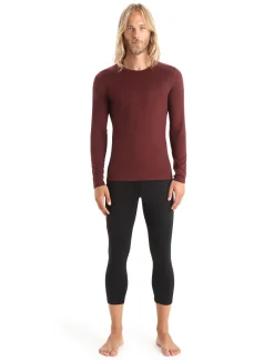 Best Icebreaker Merino 200 Oasis 3/4 Thermo-Leggings Herren Black