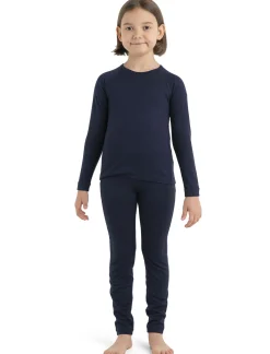 Best Icebreaker Merino 200 Oasis Langarmshirt Kinder Midnight Navy