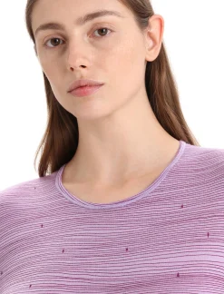 Store Icebreaker Merino 200 Oasis Langarmshirt Ski Tracks Damen Purple Gaze/Go Berry