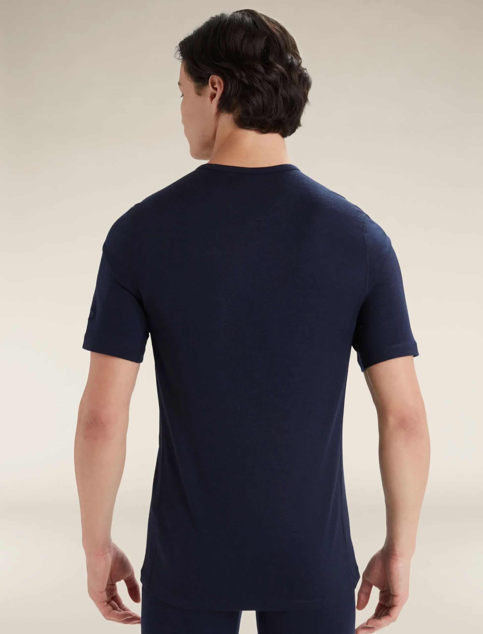 Discount Icebreaker Merino 200 Oasis Thermo-Kurzarmshirt Mit Rundhalsausschnitt Herren Midnight Navy