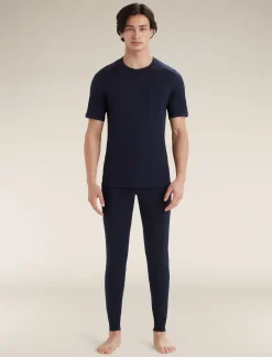 Discount Icebreaker Merino 200 Oasis Thermo-Kurzarmshirt Mit Rundhalsausschnitt Herren Midnight Navy