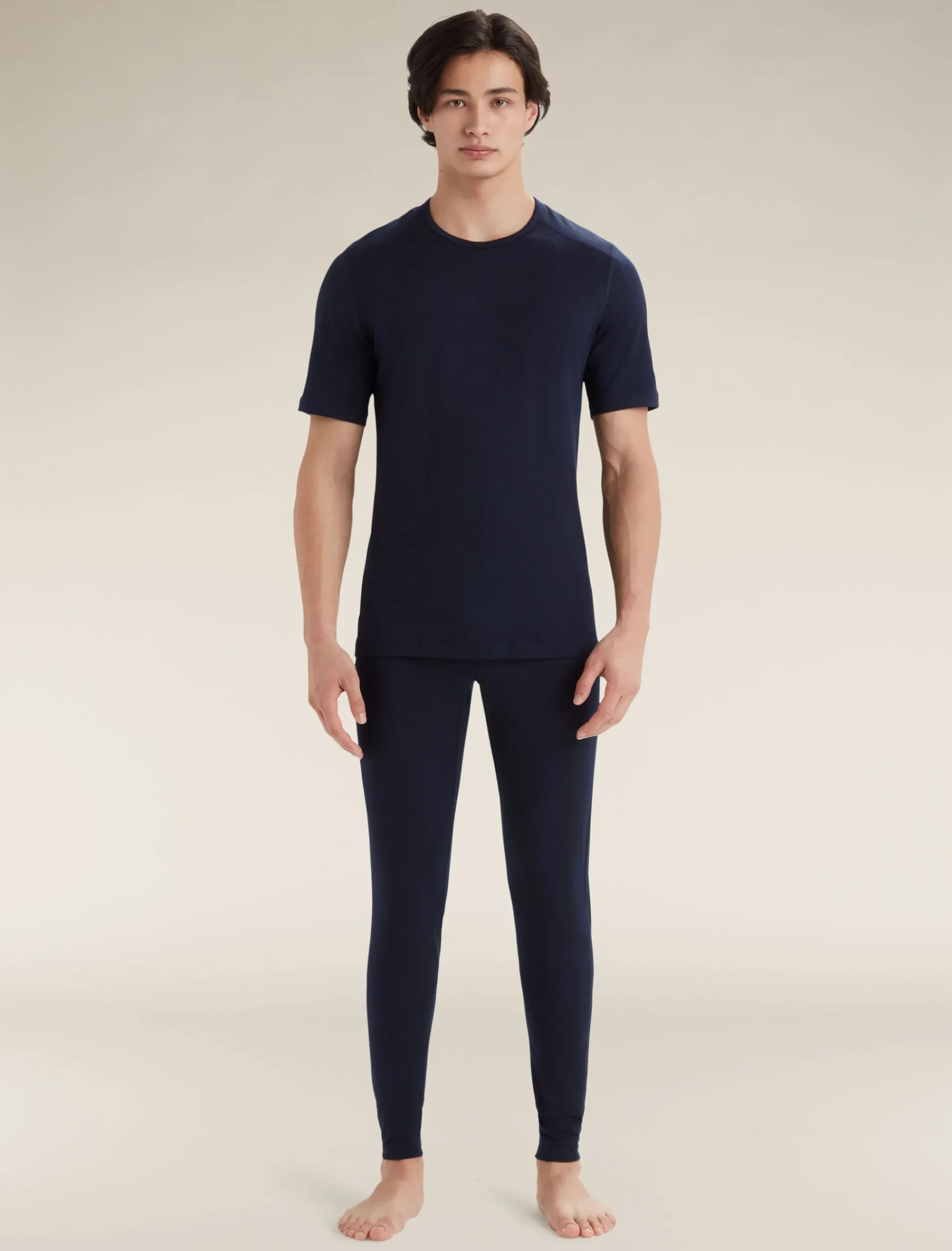 Discount Icebreaker Merino 200 Oasis Thermo-Kurzarmshirt Mit Rundhalsausschnitt Herren Midnight Navy