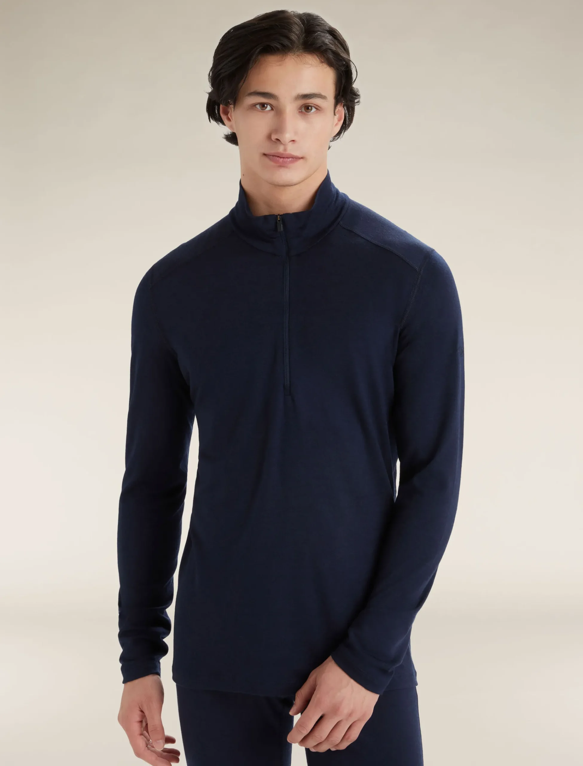 Shop Icebreaker Merino 200 Oasis Thermo-Langarmshirt Mit Halblangem Reisverschluss Herren Midnight Navy