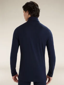 Shop Icebreaker Merino 200 Oasis Thermo-Langarmshirt Mit Halblangem Reisverschluss Herren Midnight Navy
