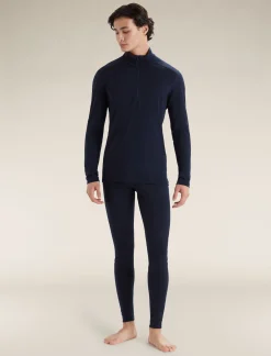 Shop Icebreaker Merino 200 Oasis Thermo-Langarmshirt Mit Halblangem Reisverschluss Herren Midnight Navy