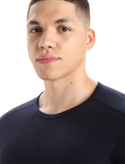 Shop Icebreaker Merino 200 Oasis Thermo-Langarmshirt Mit Rundhalsausschnitt Herren Midnight Navy