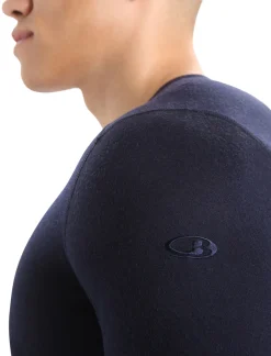 Shop Icebreaker Merino 200 Oasis Thermo-Langarmshirt Mit Rundhalsausschnitt Herren Midnight Navy