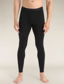 Clearance Icebreaker Merino 200 Oasis Thermo-Leggings Mit Eingriff Herren Black