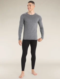 Clearance Icebreaker Merino 200 Oasis Thermo-Leggings Mit Eingriff Herren Black