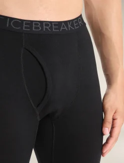 Clearance Icebreaker Merino 200 Oasis Thermo-Leggings Mit Eingriff Herren Black