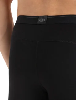 Clearance Icebreaker Merino 200 Oasis Thermo-Leggings Mit Eingriff Herren Black