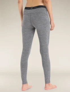 Shop Icebreaker Merino 200 Oasis Thermo-Leggings Damen Gritstone Heather