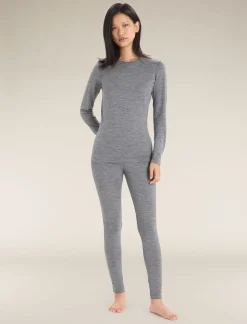 Shop Icebreaker Merino 200 Oasis Thermo-Leggings Damen Gritstone Heather