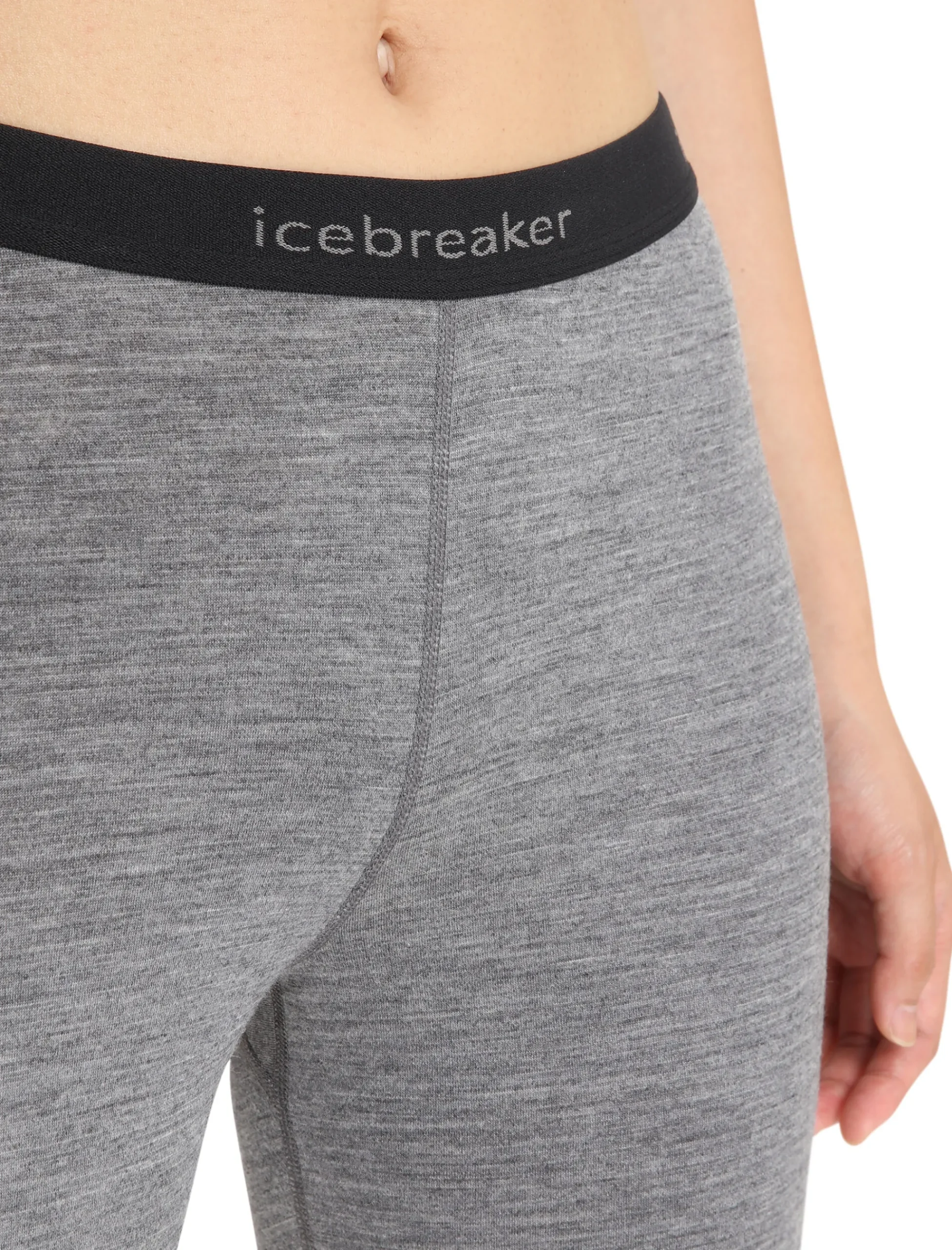 Shop Icebreaker Merino 200 Oasis Thermo-Leggings Damen Gritstone Heather