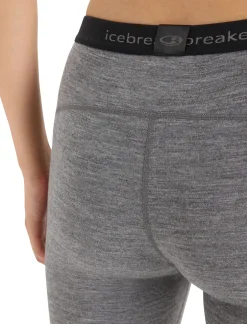 Shop Icebreaker Merino 200 Oasis Thermo-Leggings Damen Gritstone Heather