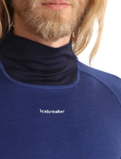 Sale Icebreaker Merino 200 Sonebula Langarmshirt Mit Hohem Kragen Herren Midnight Navy/Royal Navy