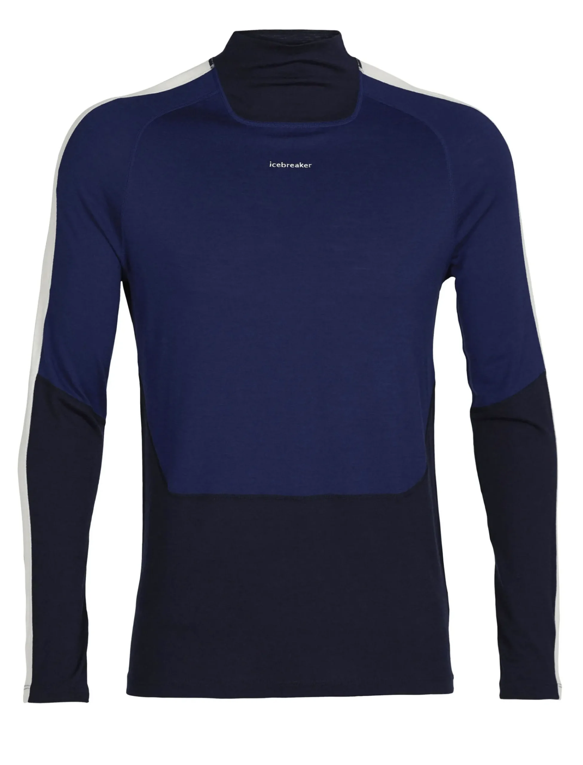 Sale Icebreaker Merino 200 Sonebula Langarmshirt Mit Hohem Kragen Herren Midnight Navy/Royal Navy