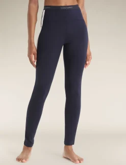 Cheap Icebreaker Merino 200 Sonebula Leggings Damen Midnight Navy/Snow