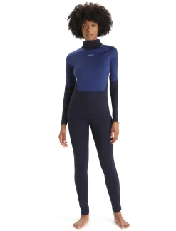 Cheap Icebreaker Merino 200 Sonebula Leggings Damen Midnight Navy/Snow