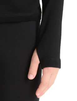 Store Icebreaker Merino 260 Tech Half Zip Langarmshirt Kinder Black