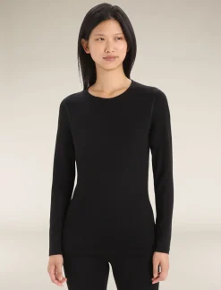 Discount Icebreaker Merino 260 Tech Thermo-Langarmshirt Mit Rundhalsausschnitt Damen Black
