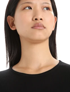 Discount Icebreaker Merino 260 Tech Thermo-Langarmshirt Mit Rundhalsausschnitt Damen Black