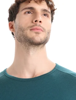 Best Sale Icebreaker Merino 260 Tech Thermo-Langarmshirt Mit Rundhalsausschnitt Herren Green Glory