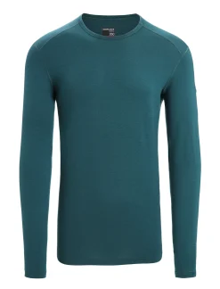 Best Sale Icebreaker Merino 260 Tech Thermo-Langarmshirt Mit Rundhalsausschnitt Herren Green Glory