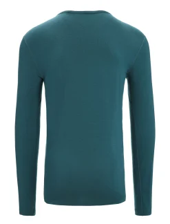 Best Sale Icebreaker Merino 260 Tech Thermo-Langarmshirt Mit Rundhalsausschnitt Herren Green Glory