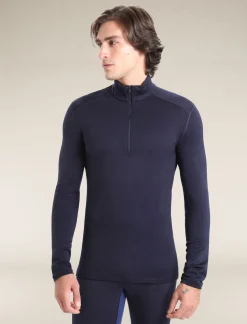 Flash Sale Icebreaker Merino 260 Tech Thermo-Langarmshirt Mit Halblangem Reisverschluss Herren Midnight Navy
