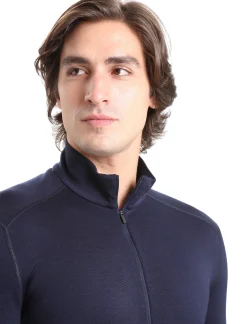 Flash Sale Icebreaker Merino 260 Tech Thermo-Langarmshirt Mit Halblangem Reisverschluss Herren Midnight Navy