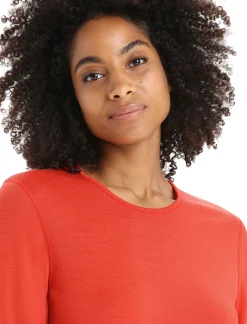 Flash Sale Icebreaker Merino 260 Tech Thermo-Langarmshirt Mit Rundhalsausschnitt Damen Vibrant Earth