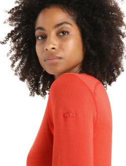 Flash Sale Icebreaker Merino 260 Tech Thermo-Langarmshirt Mit Rundhalsausschnitt Damen Vibrant Earth