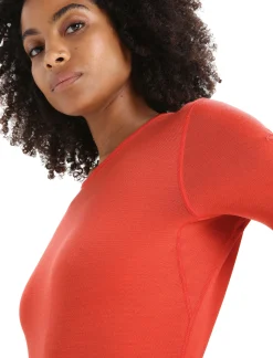 Flash Sale Icebreaker Merino 260 Tech Thermo-Langarmshirt Mit Rundhalsausschnitt Damen Vibrant Earth