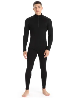 Sale Icebreaker Merino 260 Tech Thermo-Leggings Herren Black