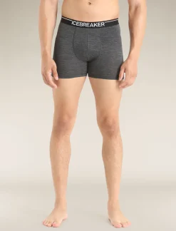 New Icebreaker Merino Anatomica Boxershorts Herren Jet Heather