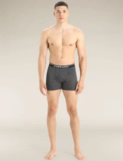 New Icebreaker Merino Anatomica Boxershorts Herren Jet Heather