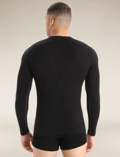 Sale Icebreaker Merino Anatomica Langarmshirt Herren Black