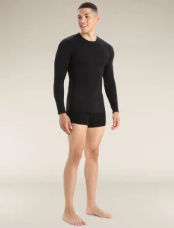 Sale Icebreaker Merino Anatomica Langarmshirt Herren Black