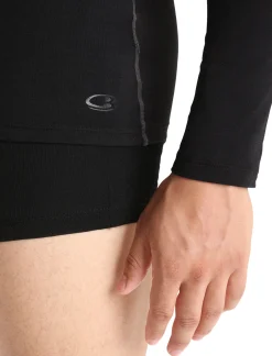 Sale Icebreaker Merino Anatomica Langarmshirt Herren Black