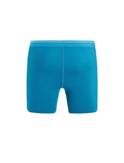 Fashion Icebreaker Merino Anatomica Lange Boxershorts Herren Geo Blue