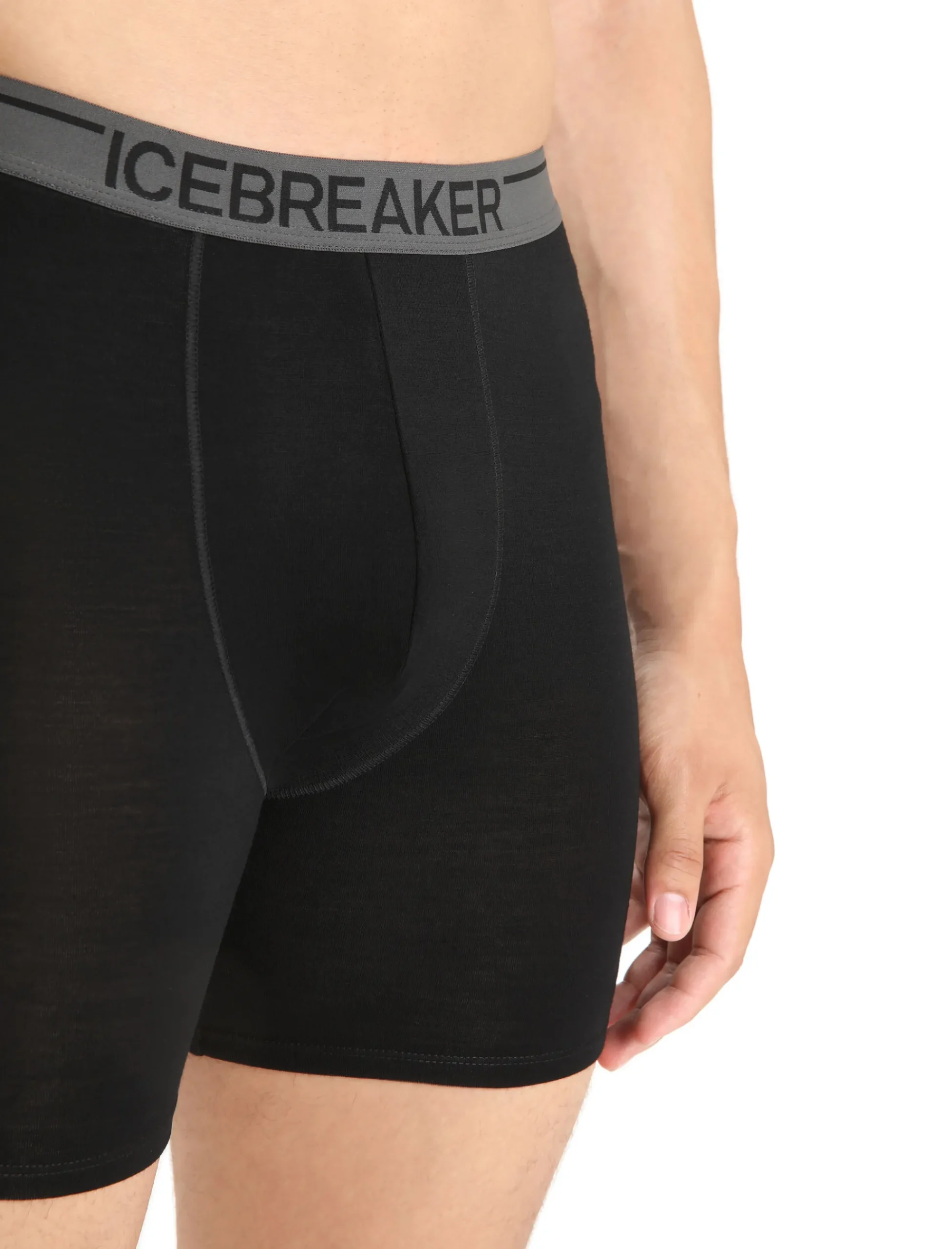 Flash Sale Icebreaker Merino Anatomica Lange Boxershorts Herren Black