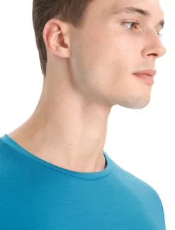 Clearance Icebreaker Merino Anatomica T-Shirt Herren Geo Blue