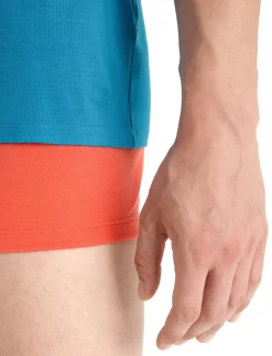 Clearance Icebreaker Merino Anatomica T-Shirt Herren Geo Blue