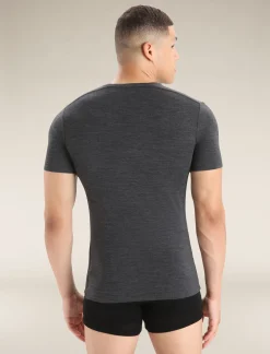 Hot Icebreaker Merino Anatomica T-Shirt Herren Jet Heather