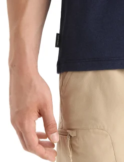 Cheap Icebreaker Merino Central Classic T-Shirt Story Herren Midnight Navy