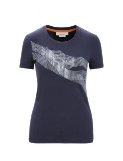 Discount Icebreaker Merino Central Classic T-Shirt St Anton Damen Midnight Navy