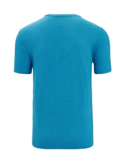 Clearance Icebreaker Merino Central Classic T-Shirt Otter Paddle Herren Geo Blue
