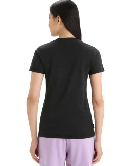 Hot Icebreaker Merino Central Classic T-Shirt Caravan Life Damen Black