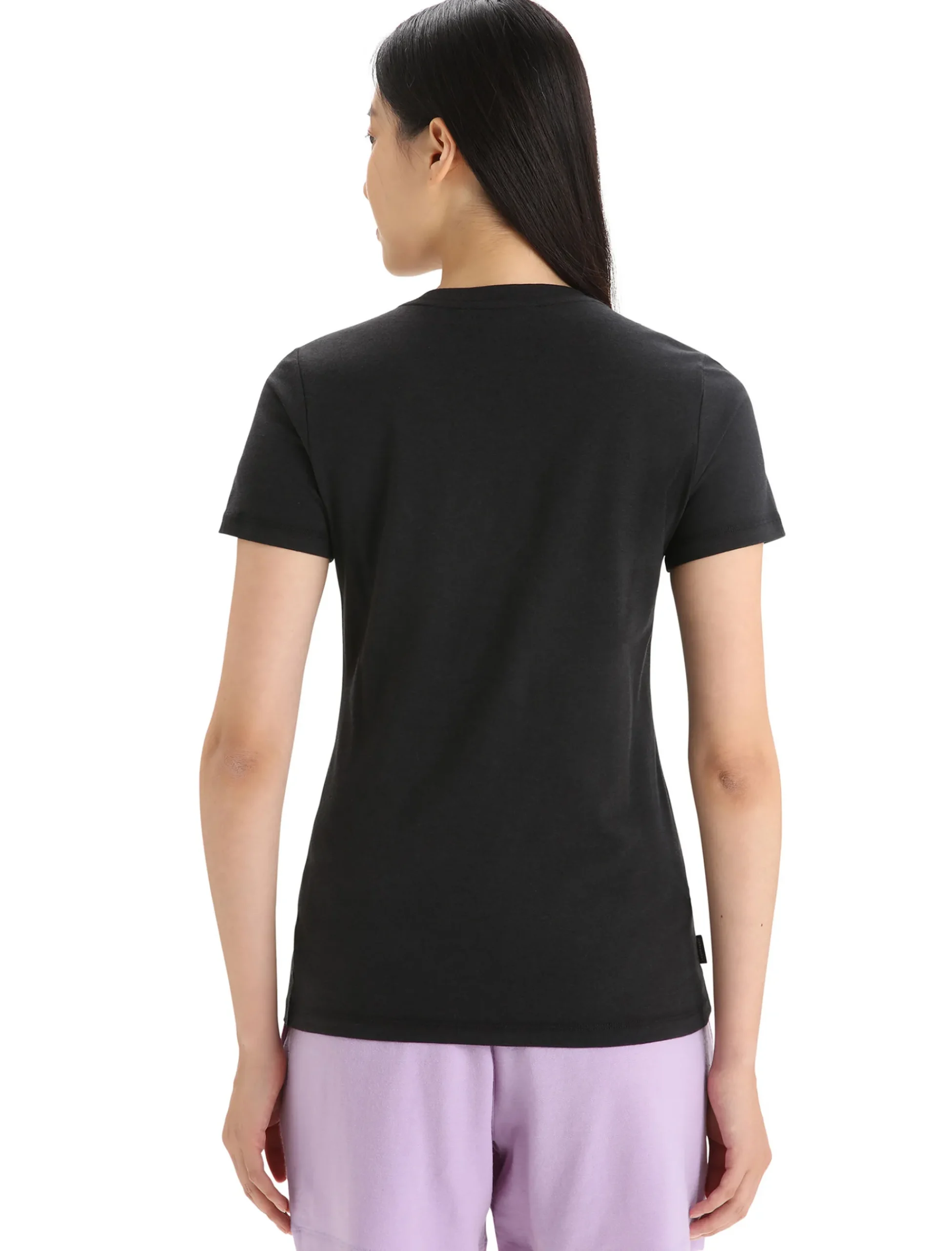 Hot Icebreaker Merino Central Classic T-Shirt Caravan Life Damen Black